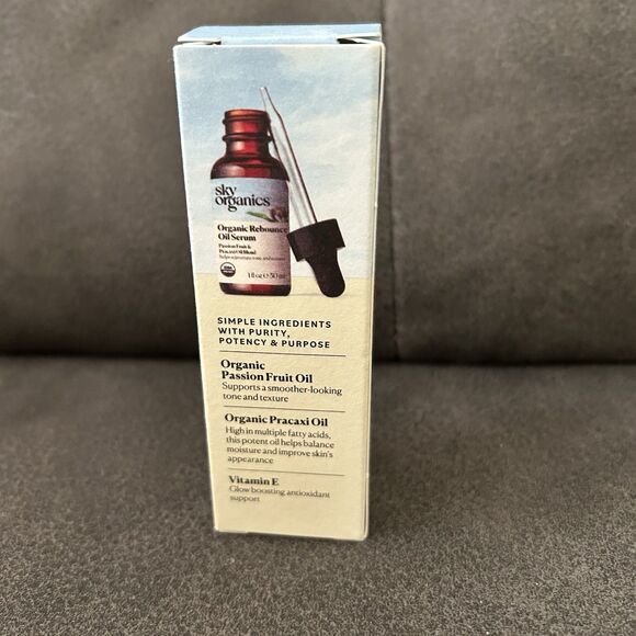 Sky Organics Rebounce Oil Serum Passion Fruit & Pracaxi Blend Vitamin E 1 Fl Oz - Picture 3 of 5